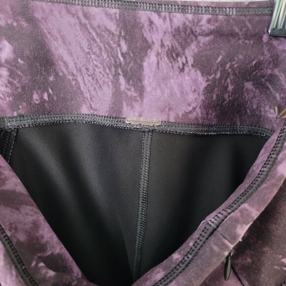 Calia by Carrie Underwood Leggings Womens Size XS Purple Rouched Cropped Workout - Picture 7 of 7